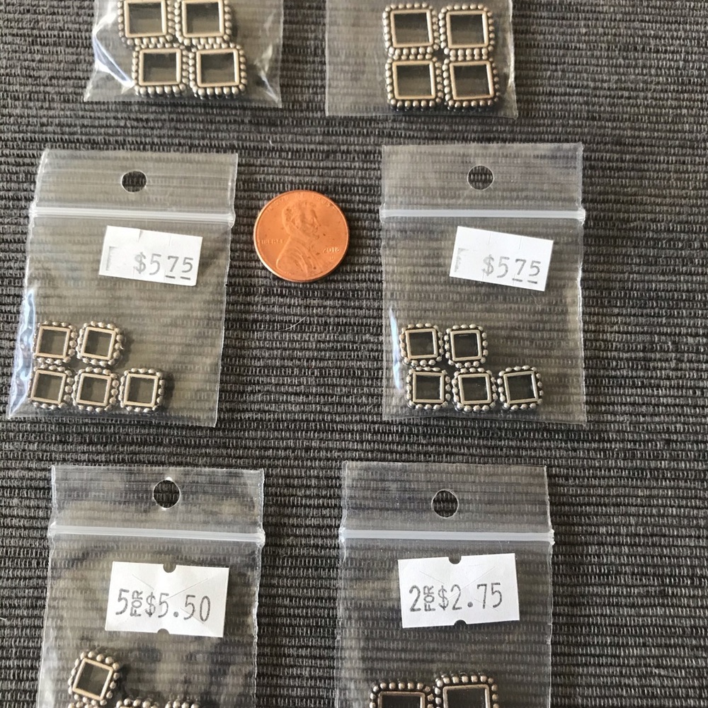 BEAD FRAME CHARM LOT Jewelry Craft Art Supplies